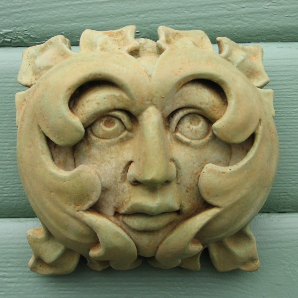 French Greenman Wall Plaque Statue